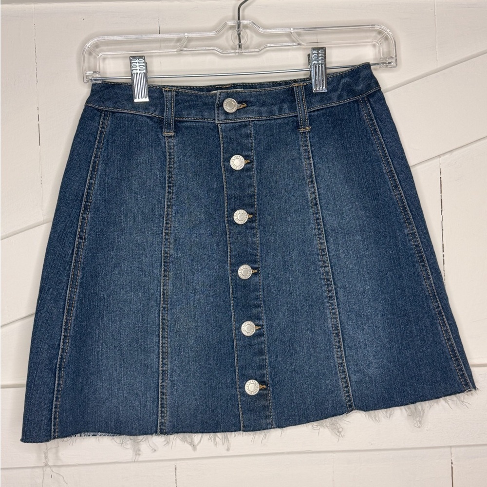 Mossimo Supply Co. Blue Denim Mini Skirt